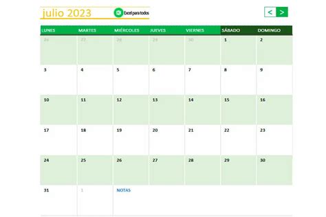Plantilla Calendario En Excel Con Festivos Descarga Gratis