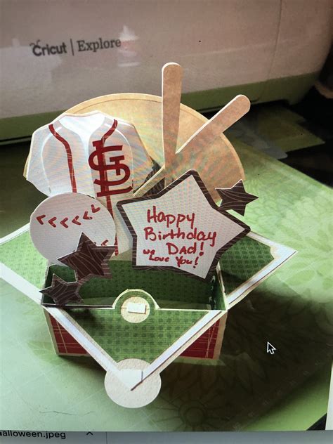 Baseball Birthday Birthday Cards Cricut Novelty Christmas Christmas