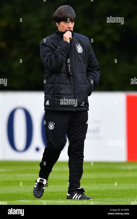 germany coach joachim loew at a germany football team training session at the kleine kampfbahn