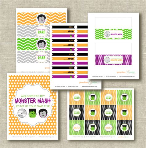 Free Halloween Printables From Peaches And Mint Design The Catch My