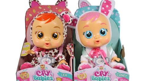 Cry Babies Lea And Coney Dolls Unboxing Toy Review Doll Cries Real