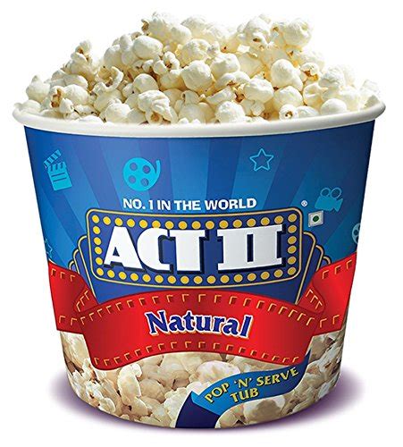 Act Ii Microwave Popcorn Tub Natural 130g Omgtricks