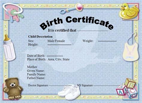 Add a header font for your award name, graphics relevant to your industry and the winner's name in a script font. Windows and Android Free Downloads : Create fake birth certificate template