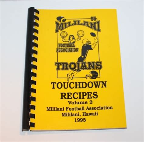 Mililani Hawaii Cookbook 1995 Mililani Trojans Football Association