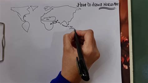 How To Draw World Map For Upsc Answer Writing Learnbymaps Youtube