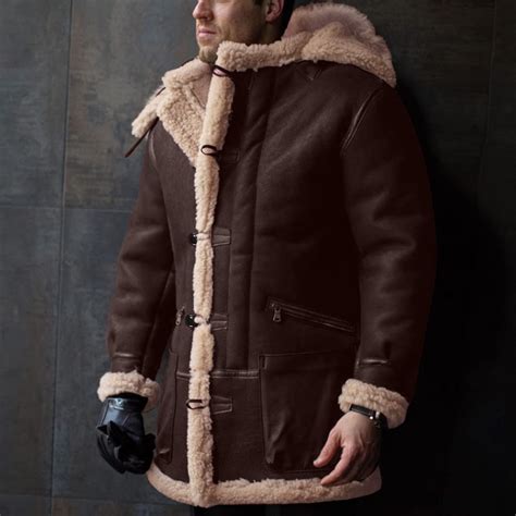 Cheap And Stylish Safe And Convenient Payment Mens Faux Fur Long Trench
