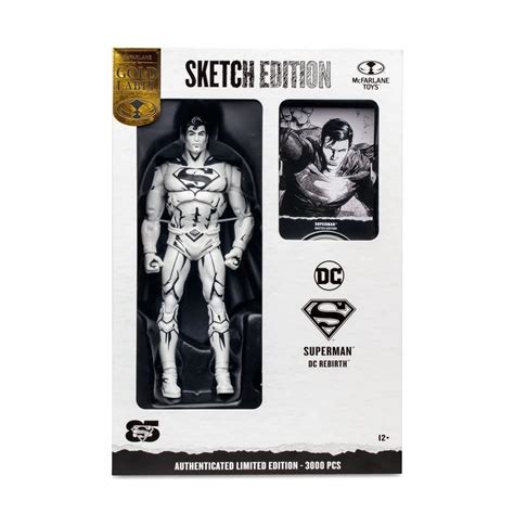 Mcfarlane Toys Unveils 3000 Piece Sketch Edition Superman Figure