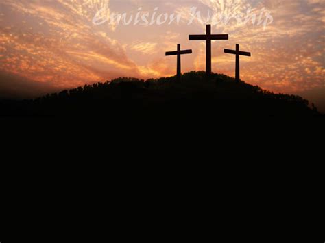 Easter Christian Powerpoint Gorgeous Sky Over Calvary