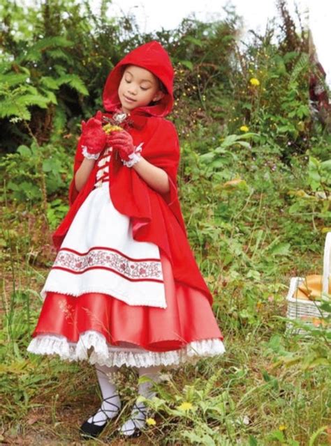 Red Riding Hood Premium Costume For Girls Chasing Fireflies