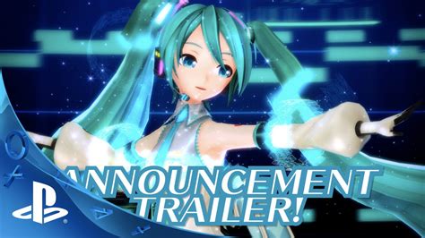Hatsune Miku Project Diva X Announcement Trailer Ps4 Youtube