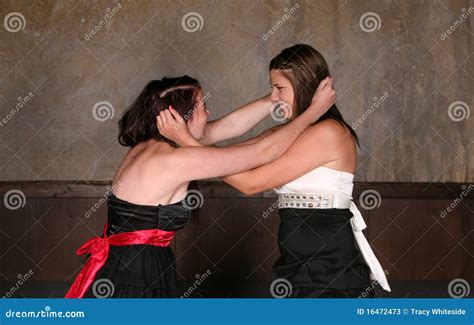 Fighting Teen Girls Stock Image Image Of Youth Person