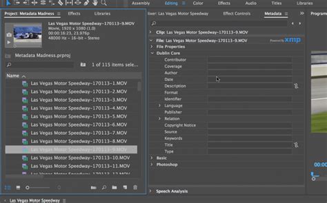 Harnessing The Power Of Metadata In Premiere Pro