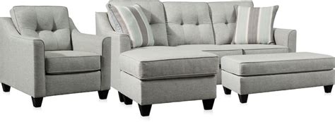 Monica Sofa With Chaise Chair And Ottoman American Signature Furniture