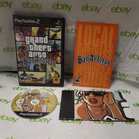 Grand Theft Auto San Andreas Gta Sony Playstation 2 Ps2 2004 Complete