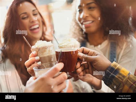 Group Friends Drinking Milkshakes Hi Res Stock Photography And Images