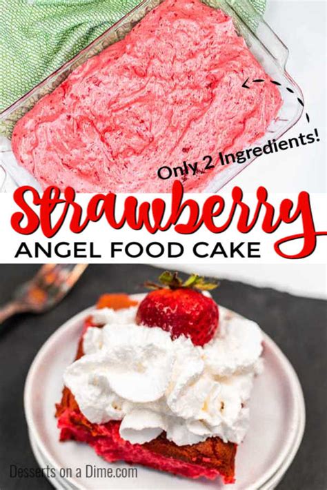 Strawberry Angel Food Cake Recipe Only 2 Ingredients