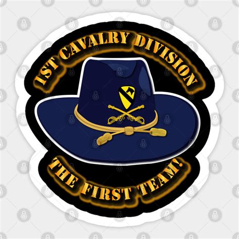 St Cavalry Division Cav Hat St Cavalry Sticker TeePublic AU