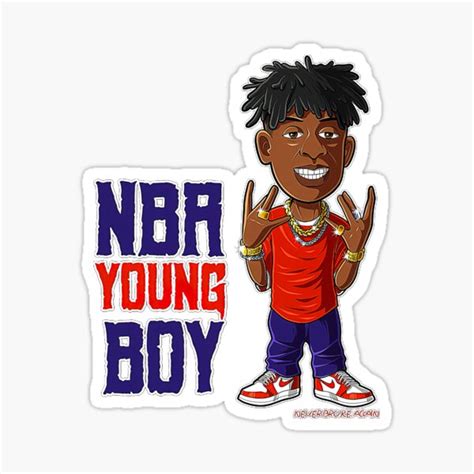 Nba Youngboy Sticker For Sale By Kyrieiring22x2 Redbubble