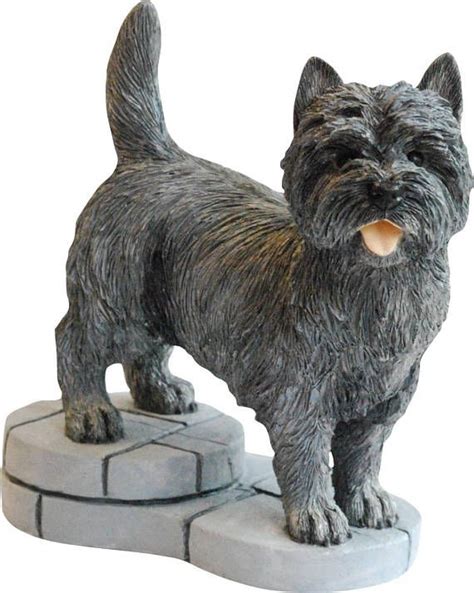 Gray Cairn Terrier Dog Figurine A Quality Sculpture Hand Made Etsy