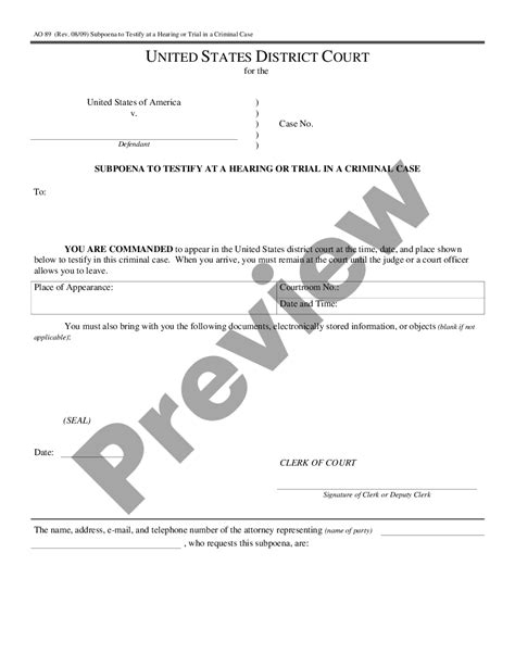 Texas Subpoena Case For Witness Deposition Us Legal Forms