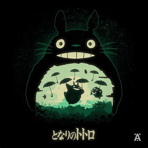 Totoro And His Umbrellas Totoro Art Ghibli Art Studio Ghibli Art