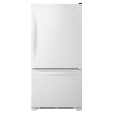 Whirlpool 187 Cu Ft Bottom Freezer Refrigerator In White Wrb329dmbw