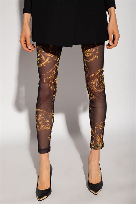 Versace Jeans Couture Semi Sheer Leggings Womens Clothing Vitkac