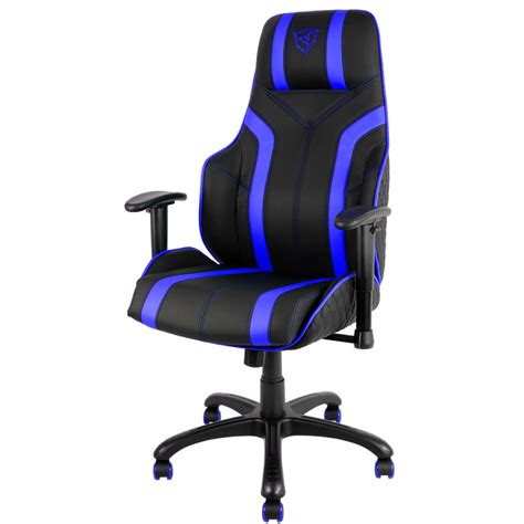 The back side of the gtracing pro series gaming chair. Thunder X3 Pro Gaming Chair TGC20 Black Blue - Ebuyer