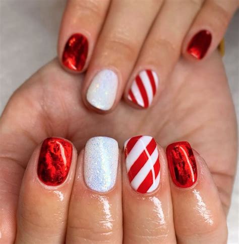 11 Delightful Holiday Nail Designs Wonder Forest Christmas Nails Easy Festival Nails