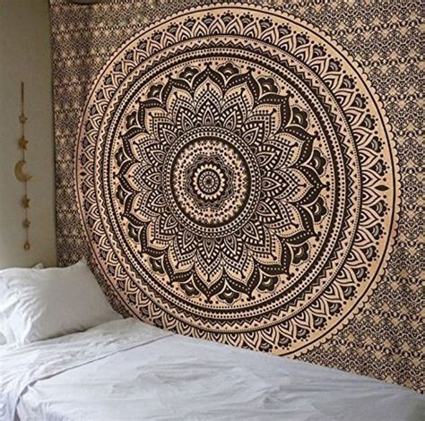 Pin by ﾟ*havala･ﾟ* on dream home | Mandala tapestry, Gold ...