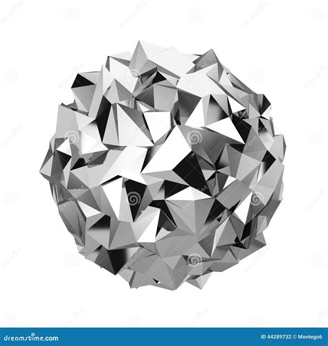 Abstract Polygonal Sphere Stock Illustration Image 44289732