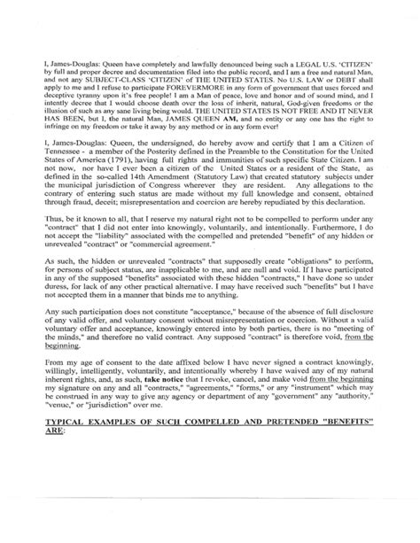 Install carbon monoxide detectors in accordance with the manufacturer's instructions. Sovereign Affidavit of Truth - Tennessee Free Download