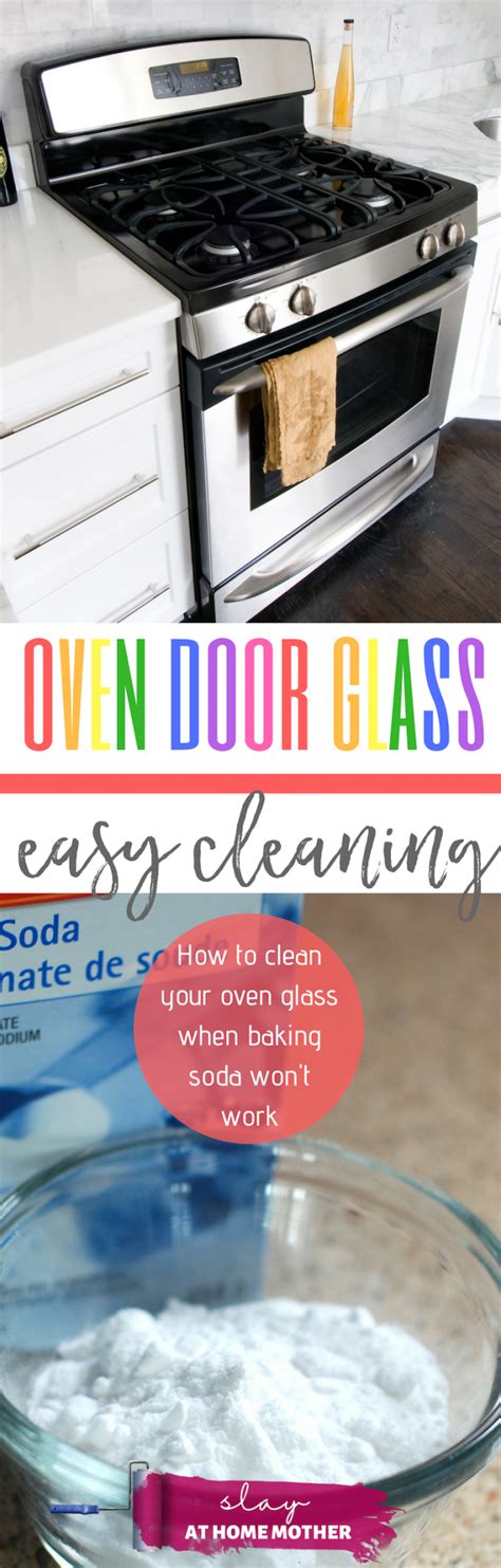 Mix the baking soda with just enough water to make a paste, then coat the inside of your oven door with it. How To Clean Your Oven Door Glass When Baking Soda Doesn't ...