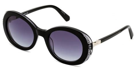 Swarovski Sk0281 S Sunglasses Black Grey Gradient Lyst