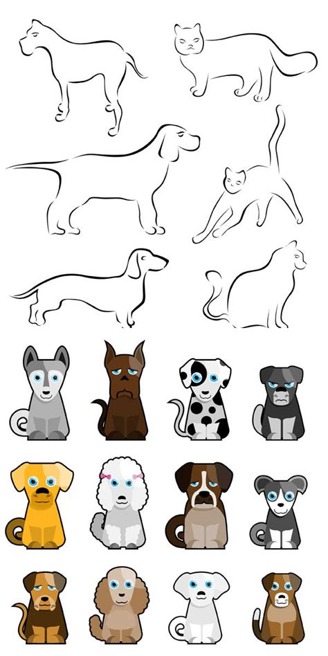 Stick Figure Cartoon Dog Vector For Free Download Freeimages