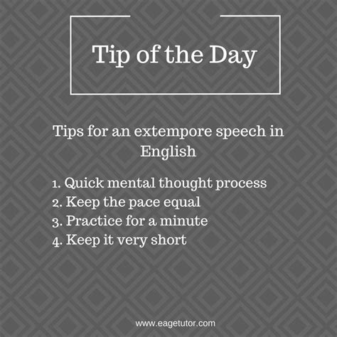 Here Is A Quick Tip For Extempore Speech In English Read Here