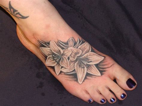 Beautiful Flower Tattoo Designs On Foot Tattoomagz › Tattoo Designs