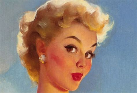 Gil Elvgren American 1914 1980 Daisies Are Telling Detail Gil
