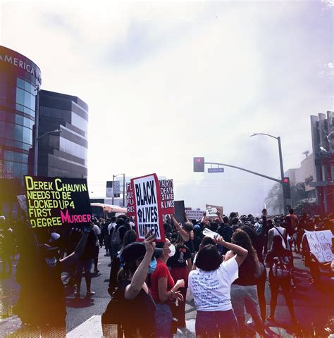 photo l a protest for george floyd ucla