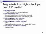 How Many Credits To Graduate High School California