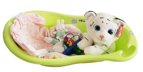In oval ✓ markenware von namhaften herstellern jetzt entdecken und sparen! Preissturz » Baby Geschenk-Korb Mädchen Badewanne ...