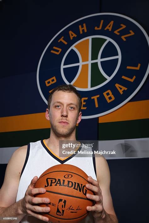 Joe Ingles Of The Utah Jazz Poses For A Photo During The 2016 2017