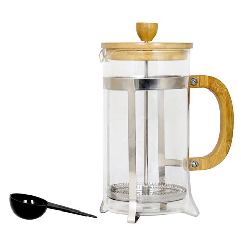 Mr Coffee Wood Accent French Press Coffee Maker With Coffee Scoop 33