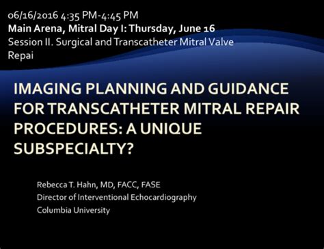 Imaging Planning And Guidance For Transcatheter Mitral Repair