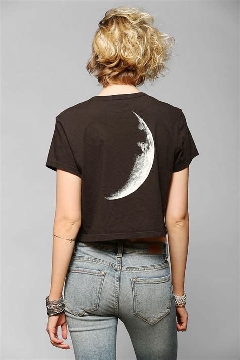 truly madly deeply moon and stars cropped tee ideias fashion roupas estilo street moda