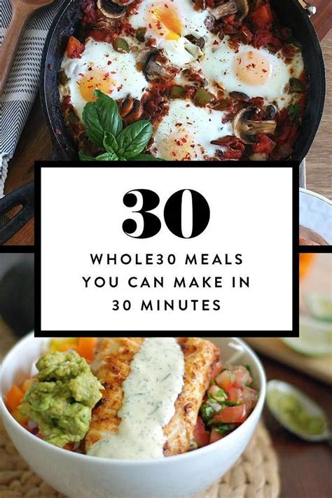 30 Whole30 Meals You Can Make In 30 Minutes Whole 30 Recipes Paleo