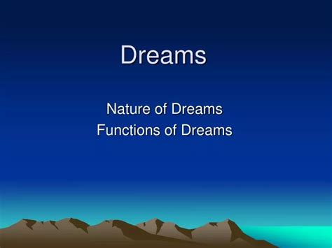 PPT Dreams PowerPoint Presentation Free Download ID