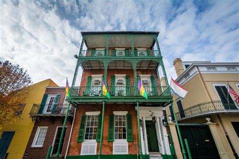 Colorful Buildings In The French Quarter Of New Orleans Louisiana
