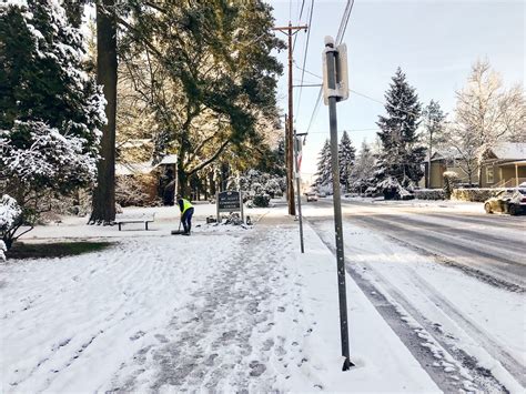 Portland Winter Weather Get Ready For A Snowy Slippery Wednesday