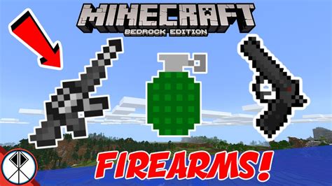 Minecraft Firearmsgun Addon Mcpebedrockxbox Youtube